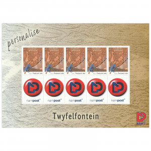 Personalized stamps Twyfelfontein sheet