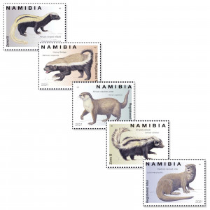 Mustelids of Namibia  S/S(m) Single Set