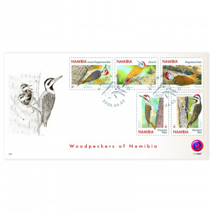 woodpeckers of namibia FDC