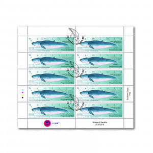 Reprint  Whales of Namibia Full Sheet