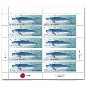 Reprint  Whales of Namibia Full Sheet