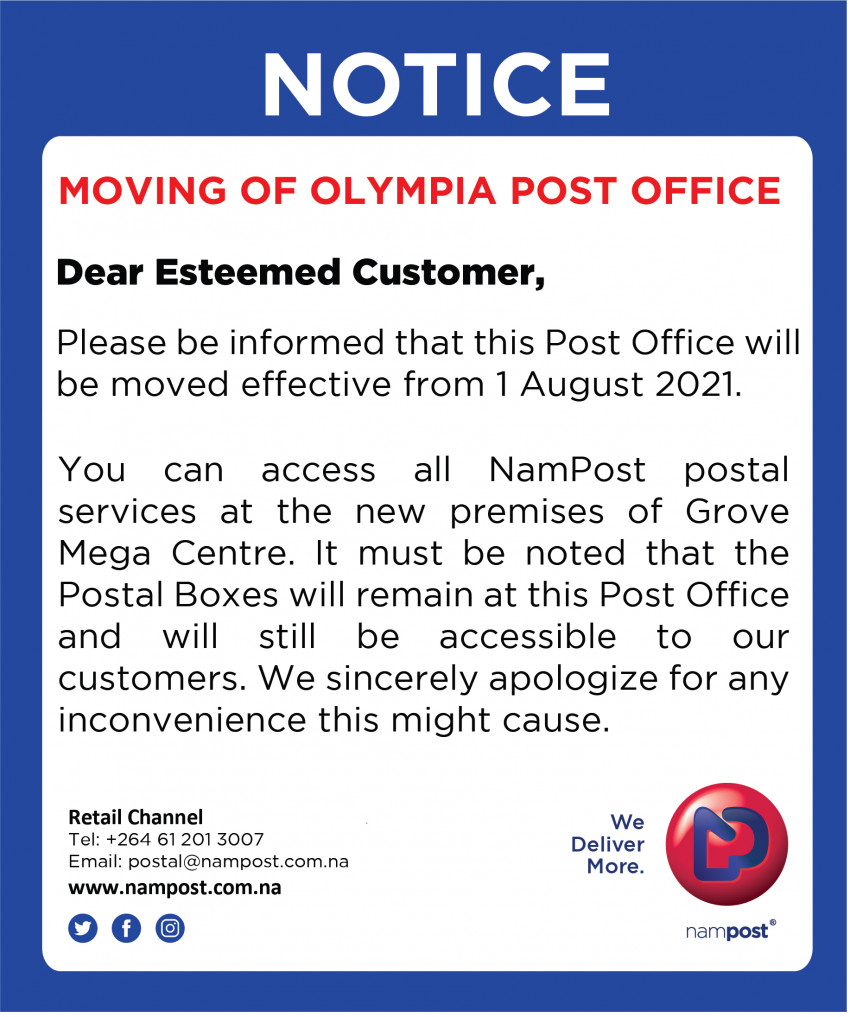 Vacancies Corporate NamPost We Deliver More