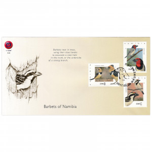 Barbets of Namibia FDC