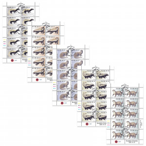 Mustelids of Namibia F/S(c) Full Sheet