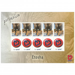 Personalized stamps Etosha sheet